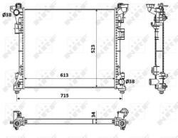 NRF Chladič motora NRF 53900 (53900)