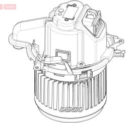 DENSO Vnútorný ventilátor DENSO DEA23022 (DEA23022)