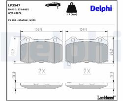 DELPHI Klocki Ham. Tyl (lp3547)