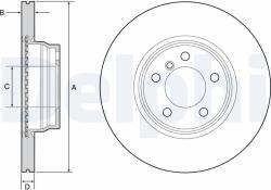 DELPHI Brzdový kotúč DELPHI BG4458C (BG4458C)