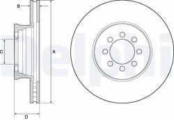 DELPHI Brzdový kotúč DELPHI BG4679C (BG4679C)