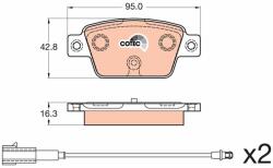 TRW Sada brzdových platničiek kotúčovej brzdy TRW GDB2054 (GDB2054)