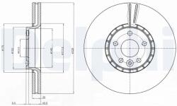 DELPHI Brzdový kotúč DELPHI BG9085 (BG9085)