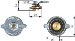 GATES Uzatvárací kryt, chladič GATES RC113 (RC113)