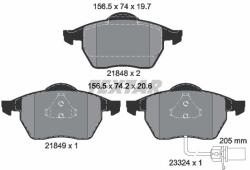 TEXTAR Sada brzdových platničiek kotúčovej brzdy TEXTAR 2184903 (2184903)