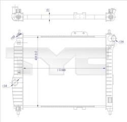 TYC Chladič motora TYC 706-0021-R (706-0021-R)