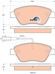 TRW Sada brzdových platničiek kotúčovej brzdy TRW GDB1842 (GDB1842)