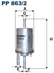 FILTRON Palivový filter FILTRON PP 836/2 (PP 836/2)