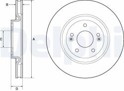 DELPHI Tarcza Ham. Hyundai I40 11- (bg4683c)