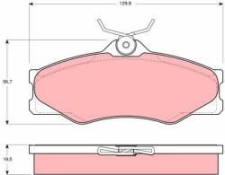 TRW Sada brzdových platničiek kotúčovej brzdy TRW GDB399 (GDB399)