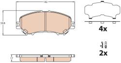 TRW Sada brzdových platničiek kotúčovej brzdy TRW GDB3631 (GDB3631)