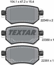 TEXTAR Sada brzdových platničiek kotúčovej brzdy TEXTAR 2234901 (2234901)