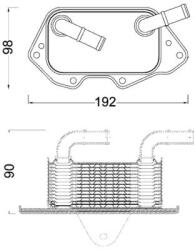 MAHLE Chladič motorového oleja MAHLE CLC 186 000S (CLC 186 000S)
