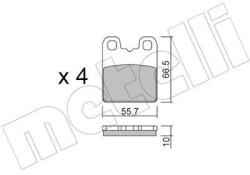 METELLI Sada brzdových platničiek kotúčovej brzdy METELLI 22-1326-0 (22-1326-0)