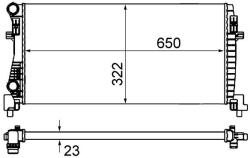 MAHLE Chladič motora MAHLE CR 2057 000S (CR 2057 000S)