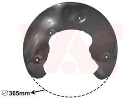 VAN WEZEL Ochranný plech proti rozstreku, Brzdový kotúč VAN WEZEL 0327372 (0327372)