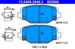 ATE Sada brzdových platničiek kotúčovej brzdy ATE 13.0460-2606.2 (13.0460-2606.2)