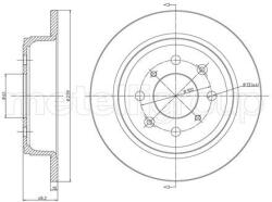 METELLI Brzdový kotúč METELLI 23-0267 (23-0267)