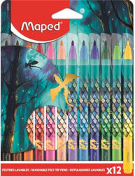 Maped Filctoll készlet, 2, 8 mm, kimosható, MAPED „Dragon sárkány, 12 különböző szín (IMA845434) - tintasziget