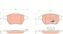 TRW Sada brzdových platničiek kotúčovej brzdy TRW GDB1605 (GDB1605)
