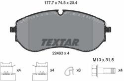 TEXTAR Sada brzdových platničiek kotúčovej brzdy TEXTAR 2249301 (2249301)
