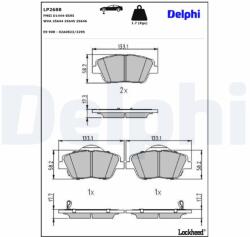 DELPHI Klocki Ham. Przod Kia Optima 12- (lp2688)