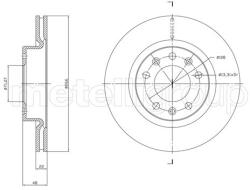 METELLI Brzdový kotúč METELLI 23-1765C (23-1765C)