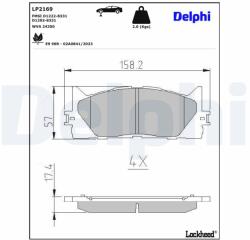 DELPHI Klocki Ham. Toyota Avensis (lp2169)