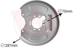 VAN WEZEL Ochranný plech proti rozstreku, Brzdový kotúč VAN WEZEL 3225374 (3225374)