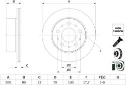 Bosch Brzdový kotúč BOSCH 0 986 479 E02 (0 986 479 E02)