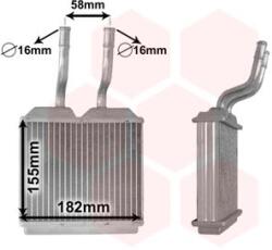VAN WEZEL Výmenník tepla vnútorného kúrenia VAN WEZEL 37006197 (37006197)