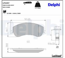 DELPHI Klocki Ham. Vw Amarok 10- (lp2257)