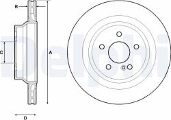 DELPHI Brzdový kotúč DELPHI BG4705C (BG4705C)
