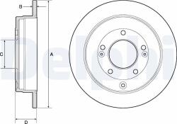 DELPHI Tarcza Ham. Tyl Hyundai (bg4767c)