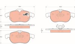 TRW Sada brzdových platničiek kotúčovej brzdy TRW GDB1613 (GDB1613)