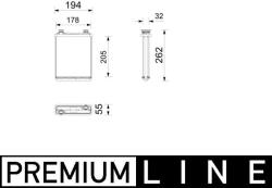 MAHLE Výmenník tepla vnútorného kúrenia MAHLE AH 357 000P (AH 357 000P)