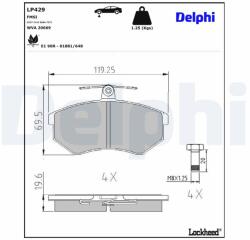 DELPHI Klocki Ham. Audi 80/100 (lp429)