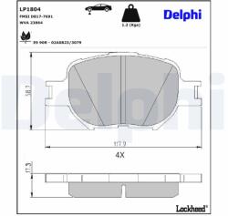DELPHI Klocki Ham. Toyota Corolla Verso (lp1804)