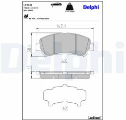 DELPHI Klocki Ham. Przod (lp2031)