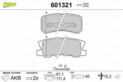 VALEO Sada brzdových platničiek kotúčovej brzdy VALEO 601321 (601321)