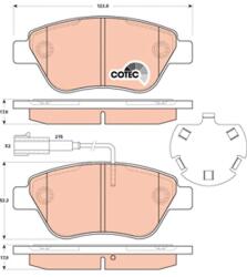 TRW Sada brzdových platničiek kotúčovej brzdy TRW GDB1891 (GDB1891)