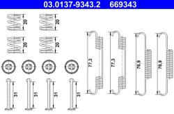 ATE Súprava príslušenstva, čeľusť parkovacej brzdy ATE 03.0137-9343.2 (03.0137-9343.2)