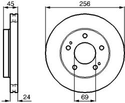 Bosch Brzdový kotúč BOSCH 0 986 478 708 (0 986 478 708)