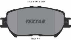 TEXTAR Sada brzdových platničiek kotúčovej brzdy TEXTAR 2392801 (2392801)