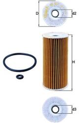 KNECHT Olejový filter KNECHT OX 201D (OX 201D)