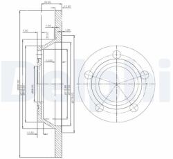 DELPHI Tarcza Ham. Audi 80/a4 (bg2987)