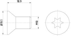 TEXTAR Skrutka brzdového kotúča TEXTAR TPM0010 (TPM0010)
