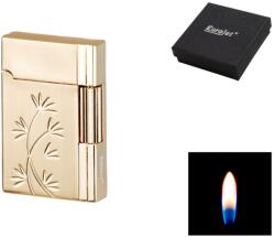 Eurojet tüzköves öngyújtó - arany színű, kő gravírozással (A-252143)