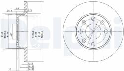 DELPHI Tarcza Ham. Opel Kadett (bg2148)