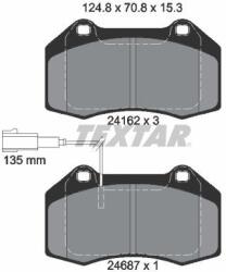 TEXTAR Sada brzdových platničiek kotúčovej brzdy TEXTAR 2416202 (2416202)